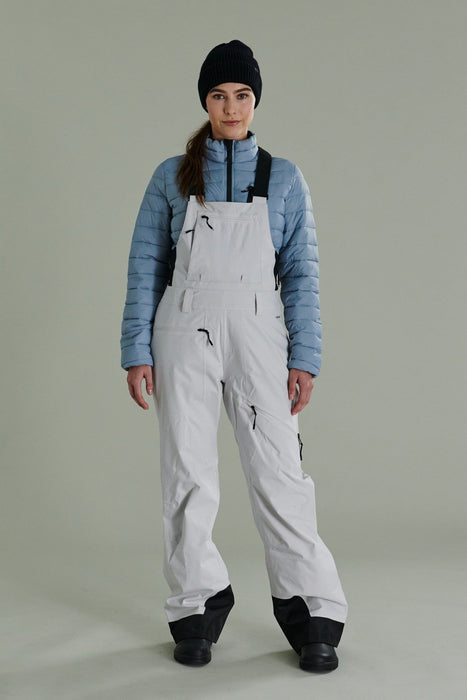 Liquid Pika Pro Bib women's snow bib in Cloud