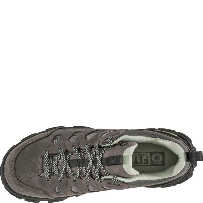 Oboz Women's Sawtooth X Low Waterproof in Hazy Gray, top view