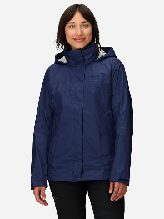Marmot Women's PreCip Eco Rain Jacket in Arctic Navy, alternate view