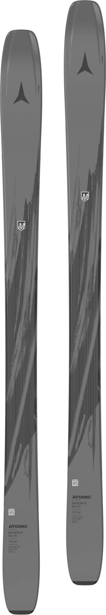 Atomic Maverick 96 CTI skis, Gunmetal / Black