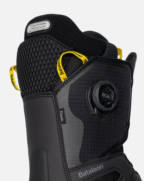 Bataleon Rave Double BOA Men's Snowboard Boot, Black view 5