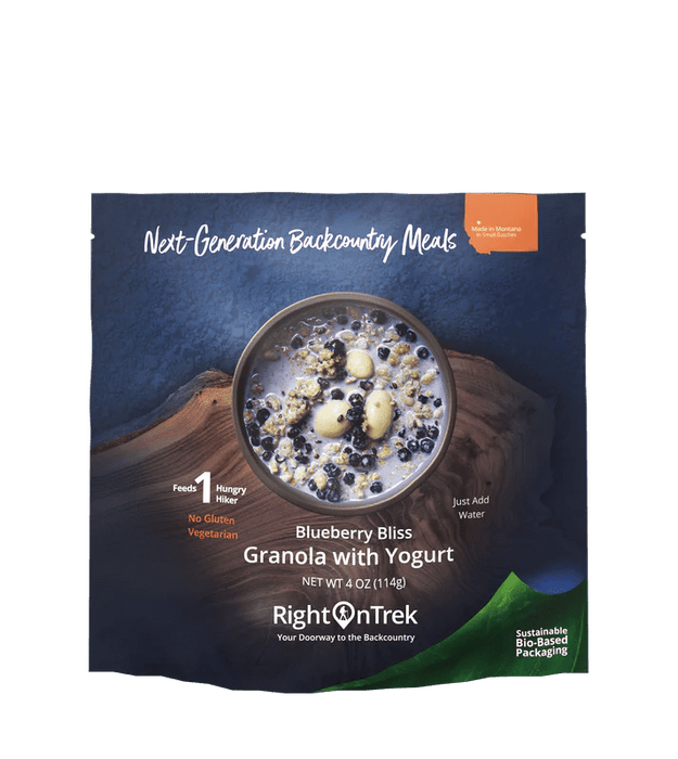 RightOnTrek BLUEBERRY BLISS GRANOLA WITH YOGURT - 2 SERVINGS - Next Adventure