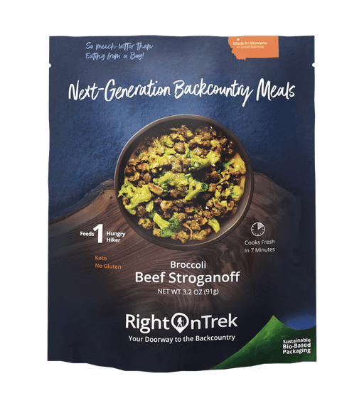 RightOnTrek BROCCOLI BEEF STROGANOFF 1 PERSON - Next Adventure