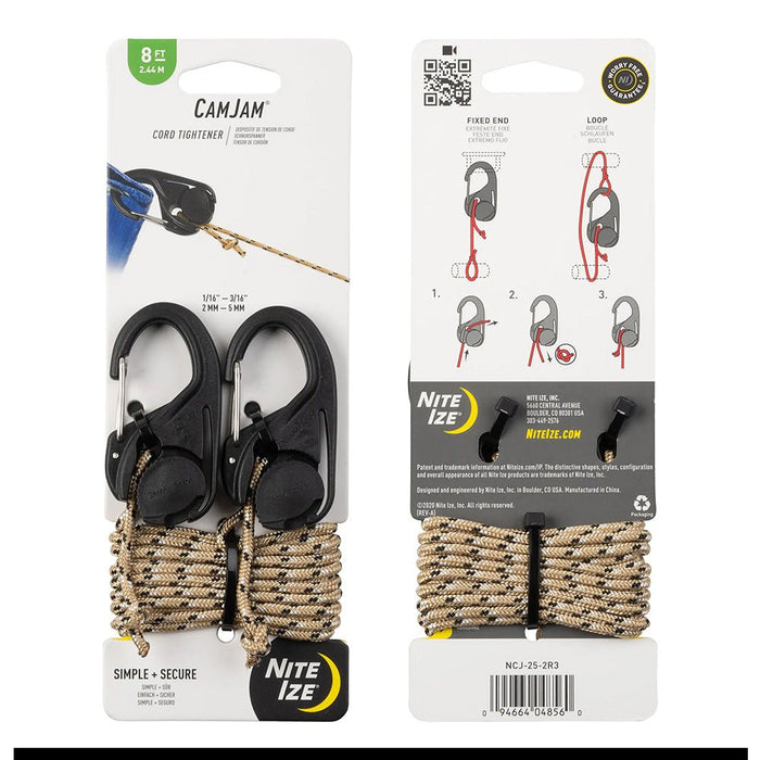 Nite Ize CAMJAM CORD TIGHTENER - 2 PACK - Next Adventure