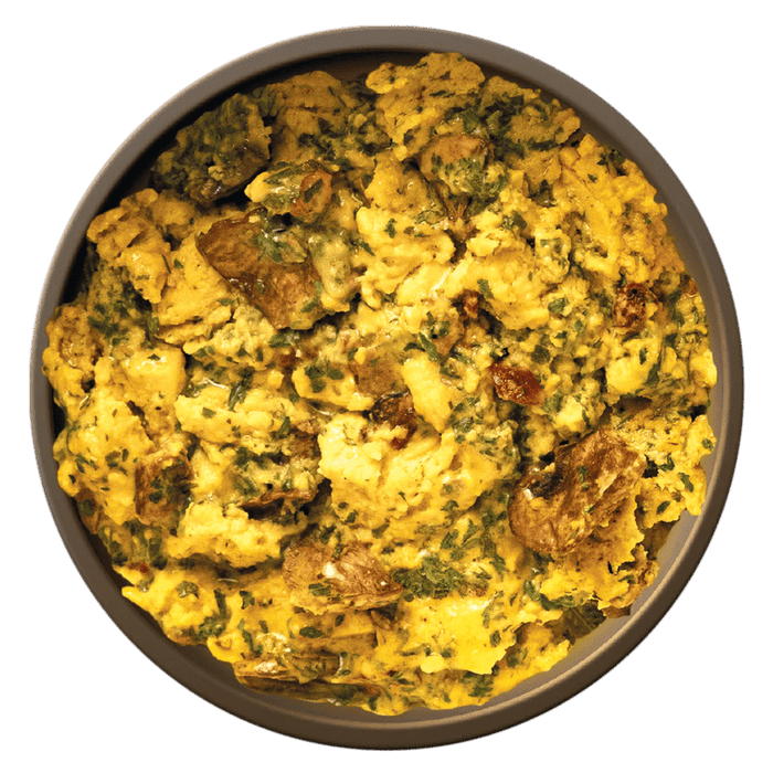 RightOnTrek CHEESY MUSHROOM EGG SCRAMBLE - 2 SERVINGS - Next Adventure