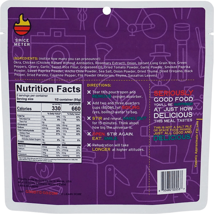 Good To-Go CHICKEN GUMBO 6.6OZ - Next Adventure