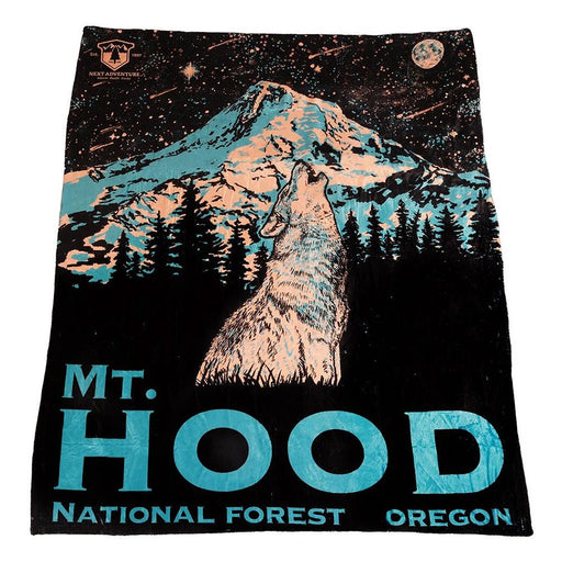 Kelty COZY THROW MT. HOOD WOLF BLANKET - NEXT ADVENTURE LOGO - Next Adventure