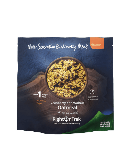 RightOnTrek CRANBERRY & WALNUT OATMEAL 1 PERSON - Next Adventure