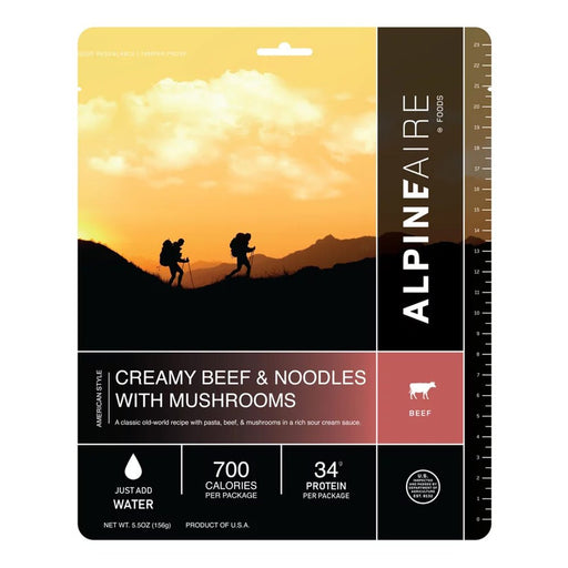 AlpineAire Foods CREAMY BEEF + NOODLES WITH MUSHROOMS - Next Adventure