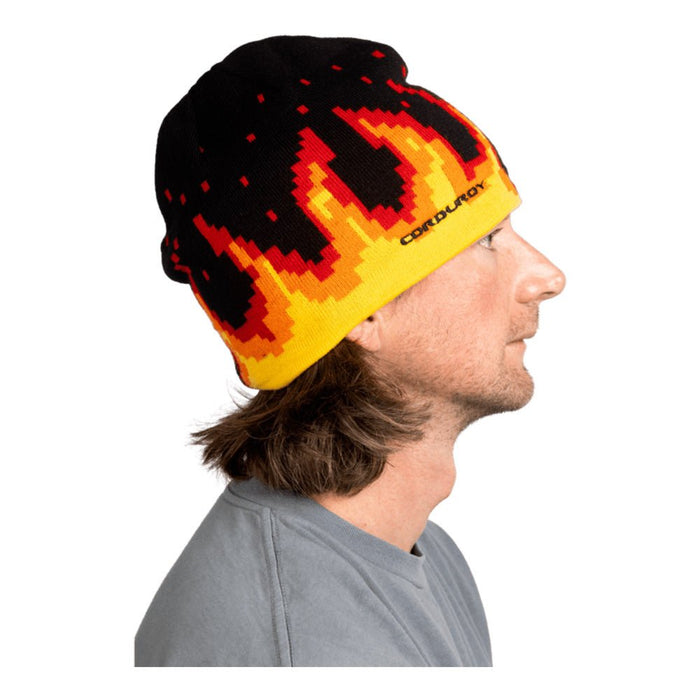 Corduroy DIGI FLAMES - BEANIES - Next Adventure