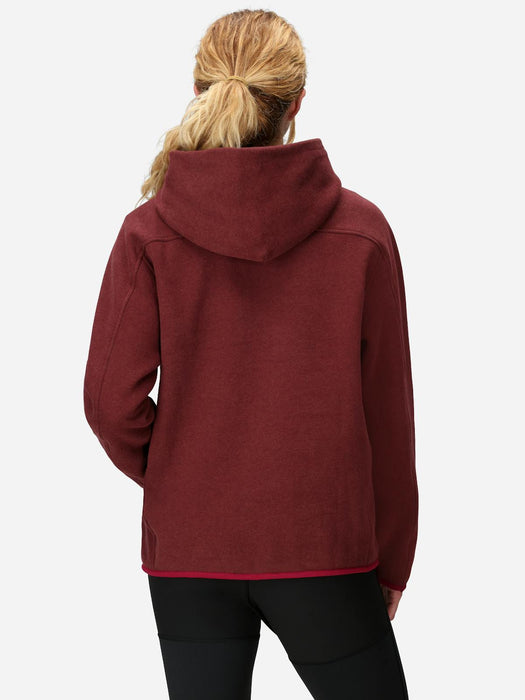 Marmot Women's Peak Cozy Hoody in Acai Berry Heather, alternate view