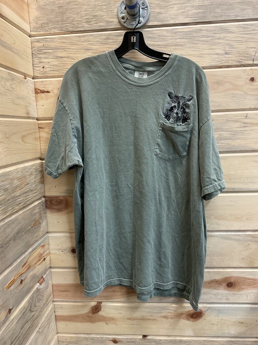 Embroidered Raccoon T