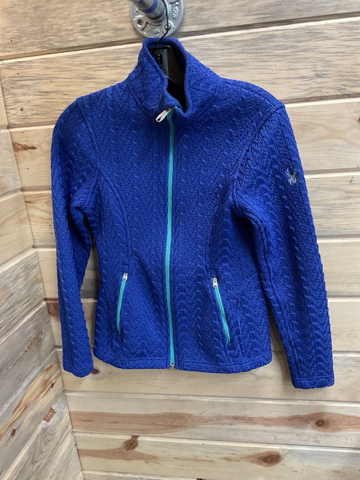 Zip Up Cable Knit Fleece