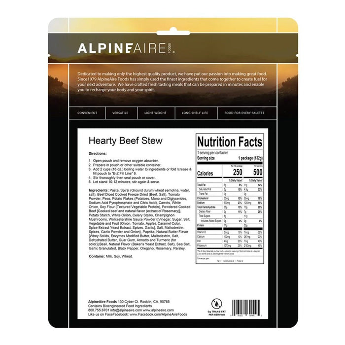 AlpineAire Foods HEARTY BEEF STEW - Next Adventure