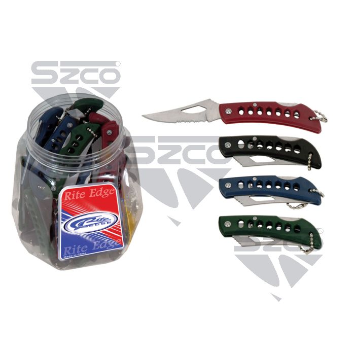 SZCO Eagle Eye keychain knife 36 piece counter jar