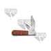SZCO 3.5 inch two blade wood handle Barlow pocket knife