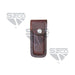SZCO 4 inch brown printed leather knife sheath