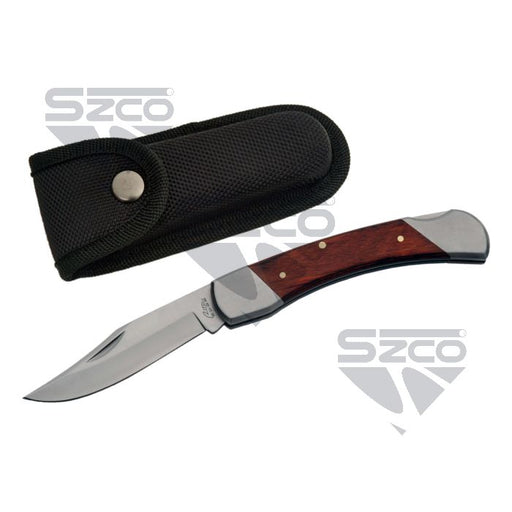 Rite Edge 5 inch Big John's lockback folder with nylon sheath