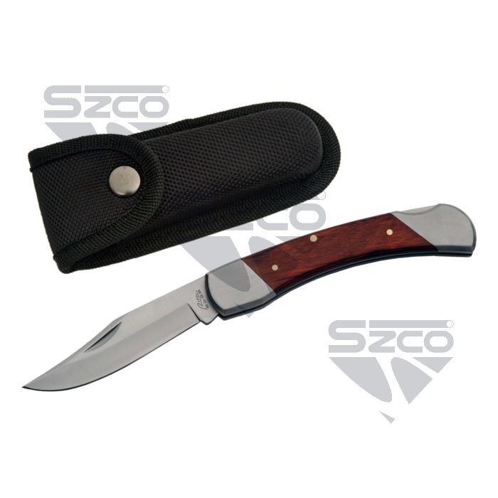 Rite Edge 5 inch Big John's lockback folder with nylon sheath