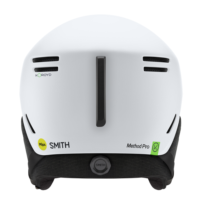Smith Method Pro Mips Round Contour Fit helmet, Matte White, back view