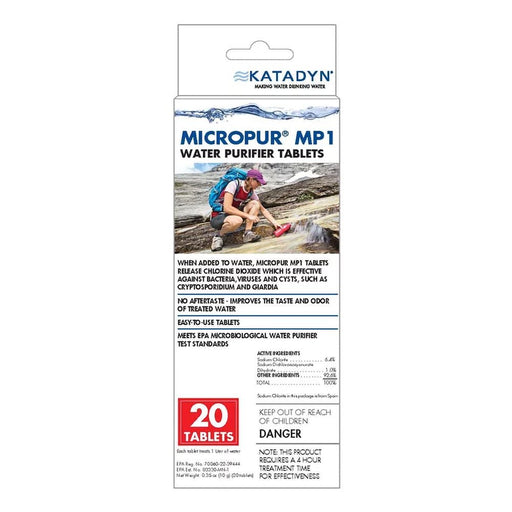 Katadyn MICROPUR PURIFICATION TABLETS - 20 PACK - Next Adventure