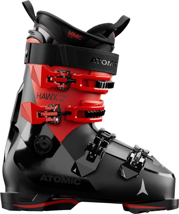Atomic Hawx Prime 100 ski boot in Black/Red
