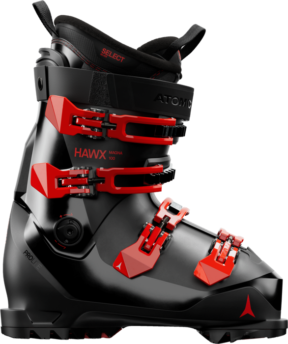 Atomic Hawx Magna 100 ski boot in Black/Red