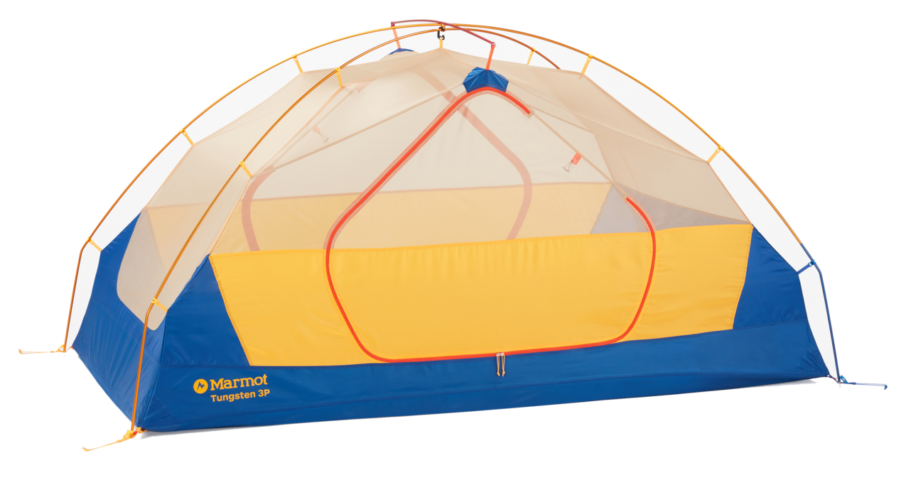 Marmot Tungsten 3P tent in Solar/Red Sun