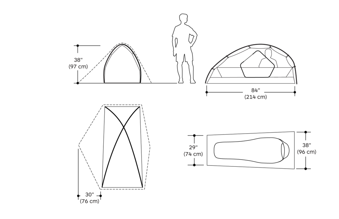 Marmot Tungsten 1P tent in Solar/Red Sun, view 3