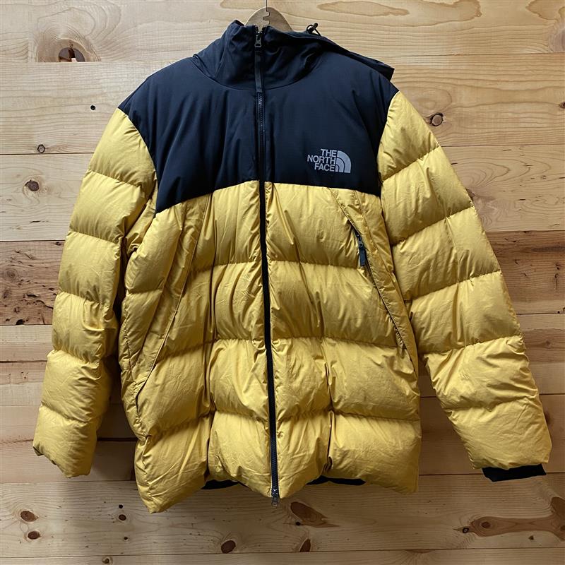 North face down jacket yellow best sale