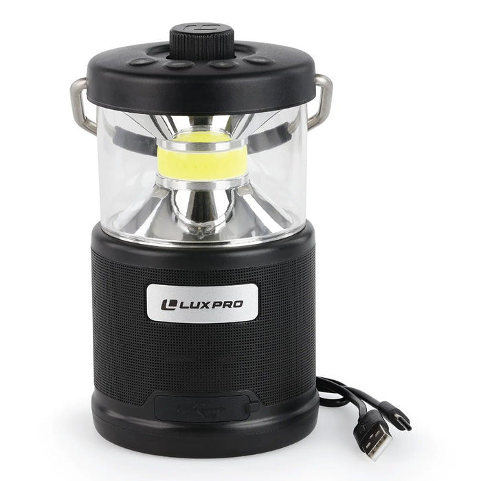 LuxPro RECHARGABLE 572 LUMEN LANTERN WITH BLUETOOTH SPEAKER - Next Adventure