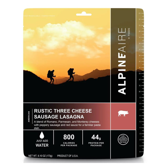 AlpineAire Foods RUSTIC 3 CHEESE SAUSAGE LASAGN - Next Adventure