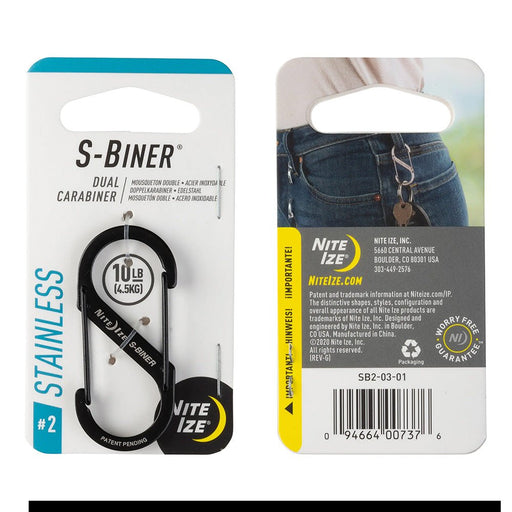 Nite Ize S - BINER STAINLESS STEEL - 3 PACK - Next Adventure