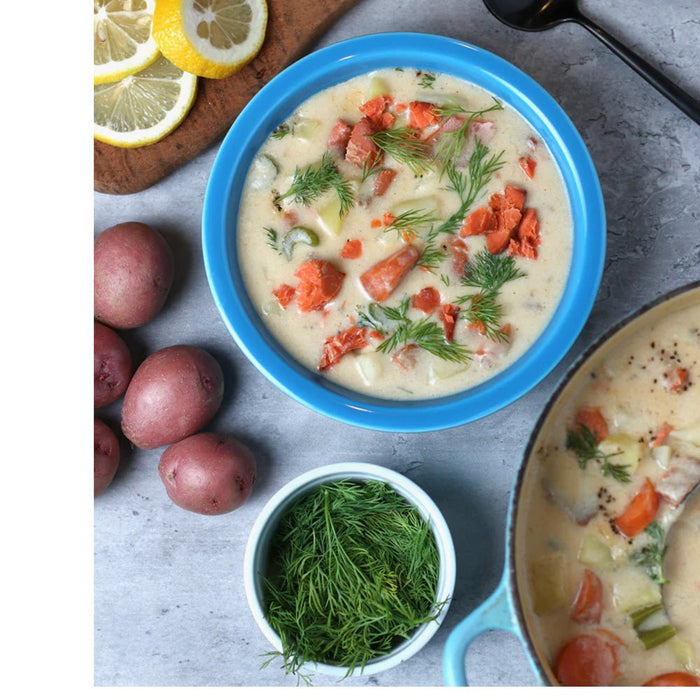 Heather's Choice SMOKED SOCKEYE SALMON CHOWDER - Next Adventure