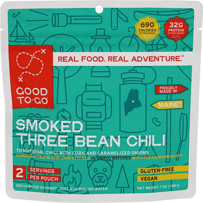 Good To-Go SMOKED THREE BEAN CHILI 7OZ - Next Adventure