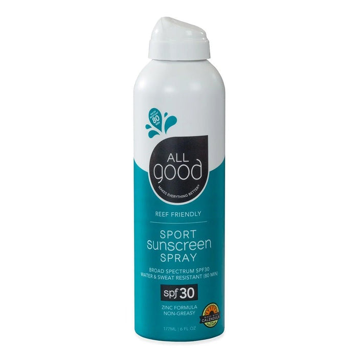 All Good SPF 30 SPORT SUNSCREEN SPRAY - 6 OZ - Next Adventure