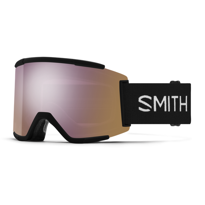 Smith Squad XL goggle, Black, ChromaPop Everyday Rose Gold Mirror