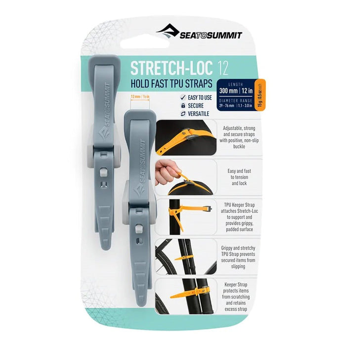 Sea to Summit STRETCH-LOC TPU STRAPS - 2 PACK - Next Adventure