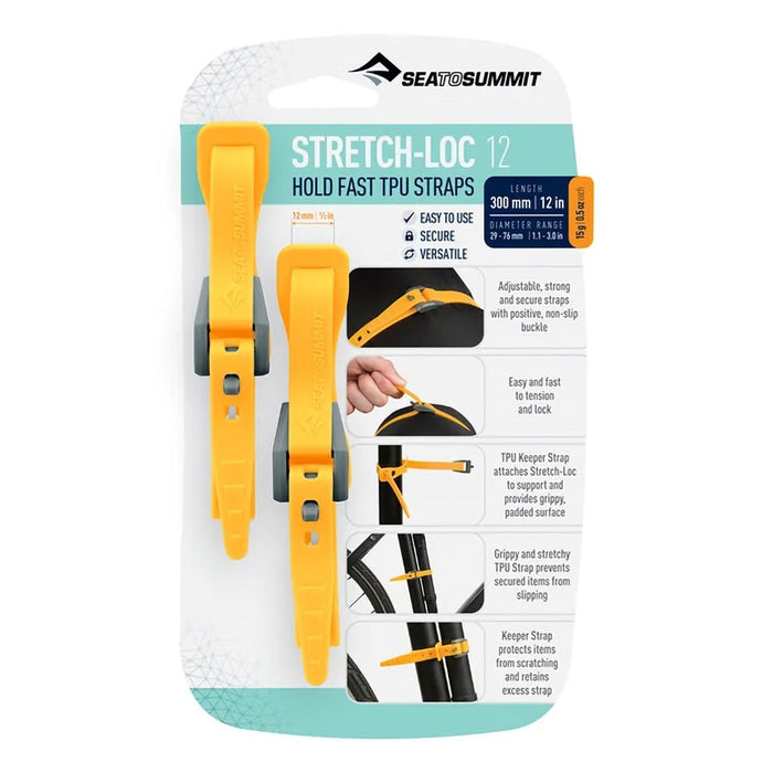 Sea to Summit STRETCH-LOC TPU STRAPS - 2 PACK - Next Adventure