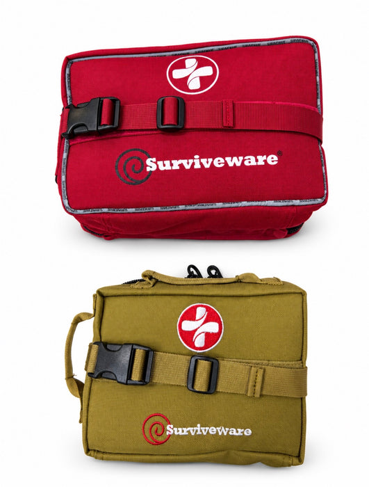 Surviveware Large Premium and Survival First Aid Kits bundle