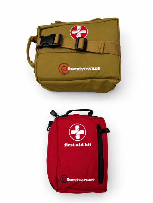 Surviveware Survival and Small Premium First Aid Kits bundle