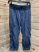 Drawstring cotton capri pants
