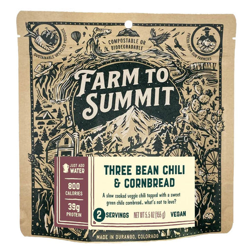 Farm To Summit Three Bean Chili & Cornbread - Next Adventure