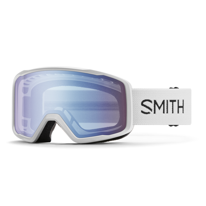 Smith Tribute goggle, White, Blue Sensor Mirror