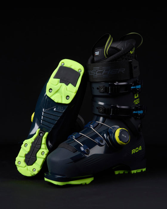 Fischer RC4 120 LV BOA ski boot on snow