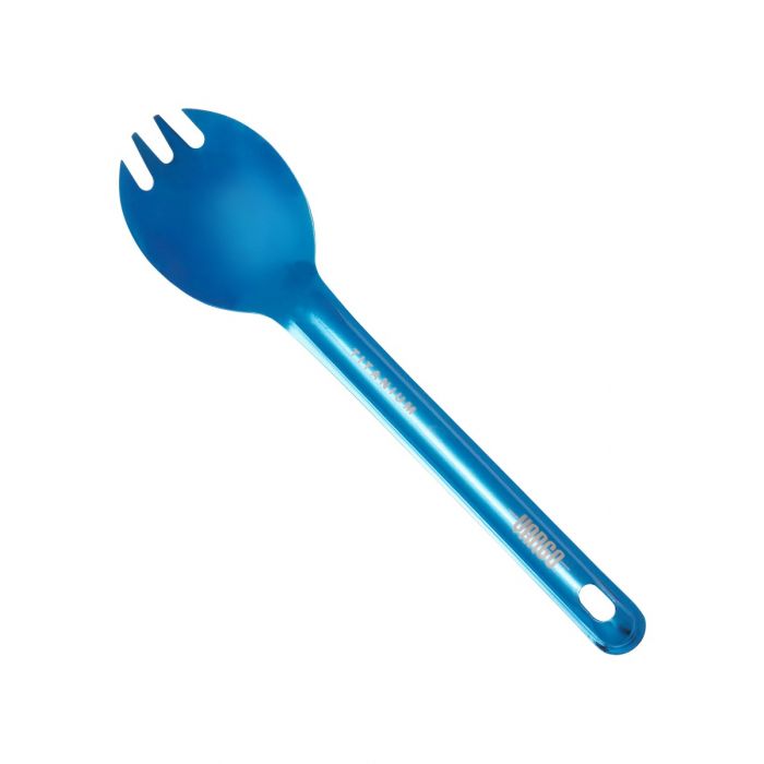 Vargo Titanium Spork ULV in blue anodized titanium