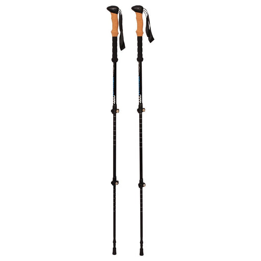 XMmux ALUMINUM 3 PIECE TREKKING POLES WITH CORK HANDLES - Next Adventure