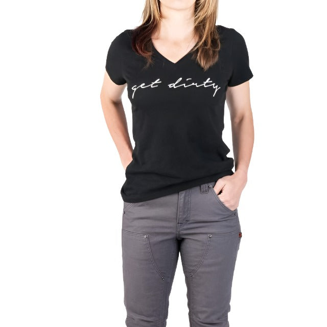 Dovetail Workwear Get Dirty V-Neck Tee Women's - Next Adventure