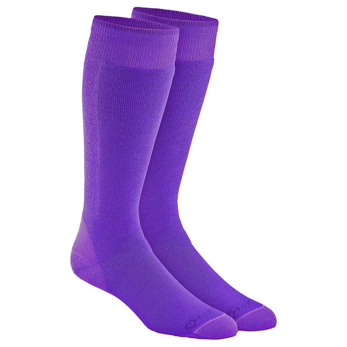 Archer Vog Socks - Terracotta/Purple | Colourblock sock | Fluevog Shoes