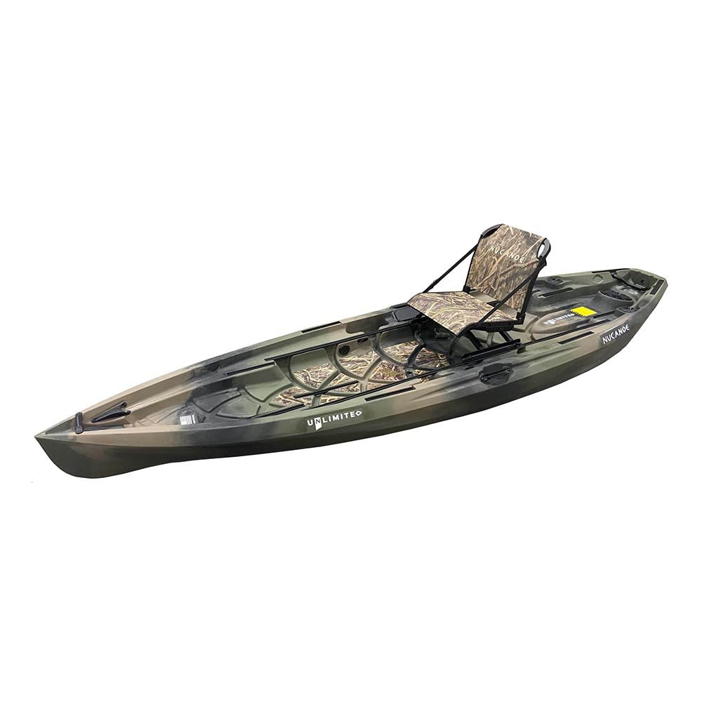 NuCanoe Unlimited Fishing Kayak - 360 Fusion Seat